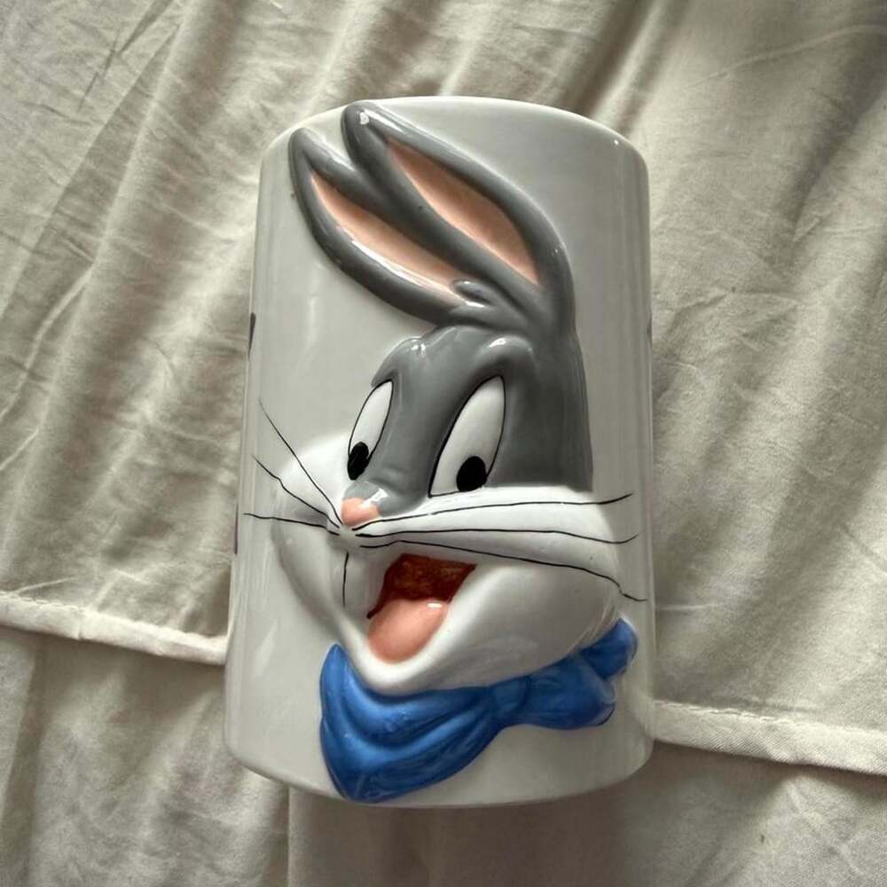 Looney Tunes Bugs Bunny Ceramic Mug Pencil Holder 3D Face